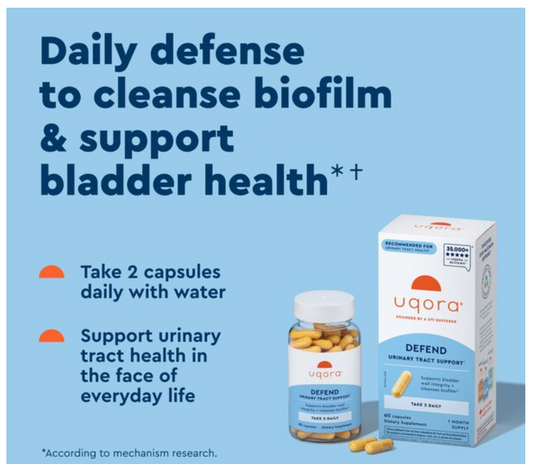 Uqora Defend Urinary Tract Health Biofilm Cleansing Supplement (DEFEND)