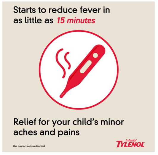 Infants' Tylenol Pain & Fever Oral Suspension Medicine