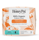 Organic Top Sheet Non Herbal Pad, Super, 16 Count. Honey Pot