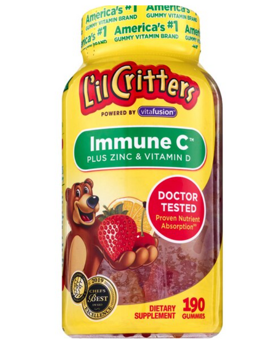L'il Critters Immune C Plus Zinc & Echinacea Gummy Bears