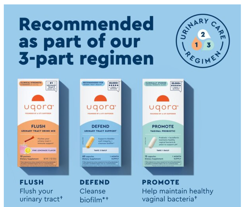 Uqora Defend Urinary Tract Health Biofilm Cleansing Supplement (DEFEND)